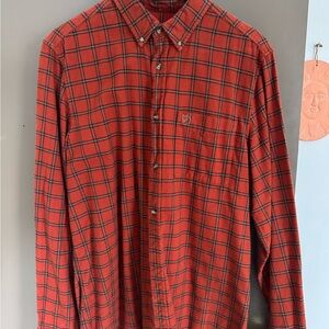 Fjallraven Red Plaid Button-Up Shirt